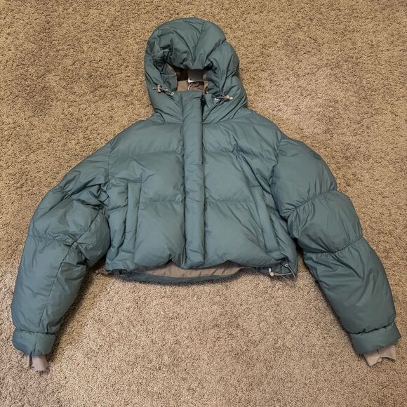 Cordova Aomori Ski Jacket Cropped Puffer Jacket NWT Medium Balsam Mint Green - Picture 4 of 9